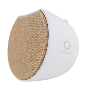 OC Acoustic Newport Plug-in Outlet Speaker with Bluetooth 5.1 and Built-in USB Type-A Charging Port (Champagne/White) - 1 of 4