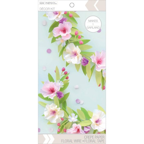 K&company Flower Garland Decor Paper Kit : Target