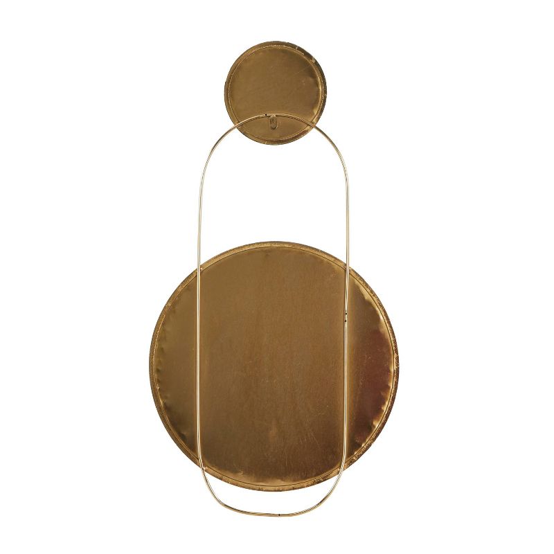 Glam Metal Round Wall Mirror Gold - Olivia &#38; May, 2 of 5