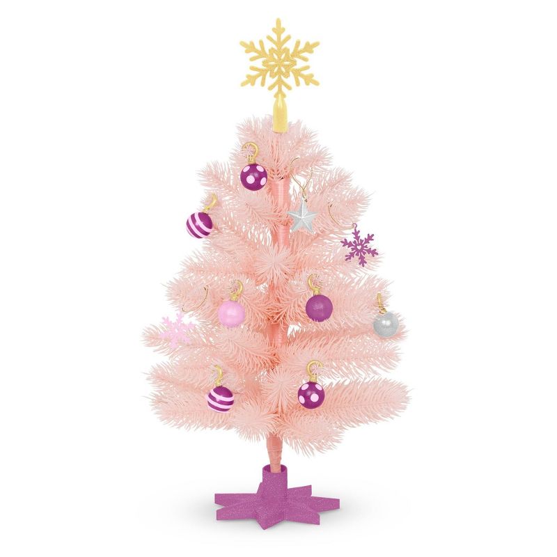 Our Generation Snowflakes &#38; Sparkles Pink Holiday Tree Accessory Set for 18&#34; Dolls, 4 of 7