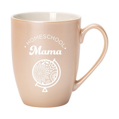 Elanze Designs Homeschool Mama Precious Pearl 10 ounce New Bone China Coffee Cup Mug