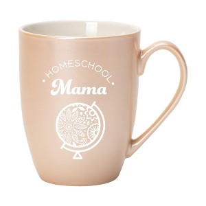 Elanze Designs Homeschool Mama Precious Pearl 10 ounce New Bone China Coffee Cup Mug - 1 of 4