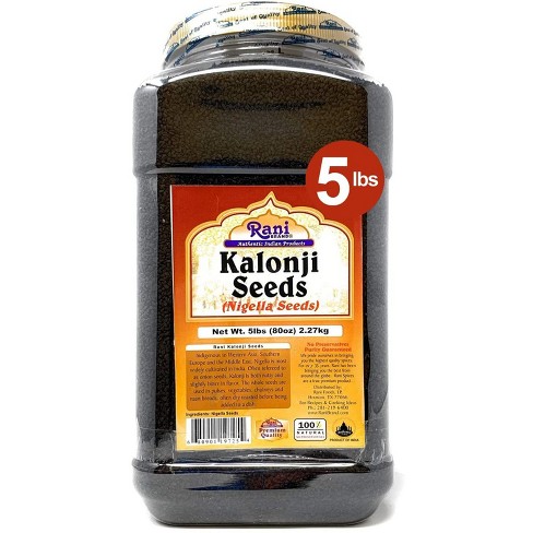 Kalonji (black Seed, Nigella Sativa) Seeds - 80oz (5lbs) - Rani Brand ...