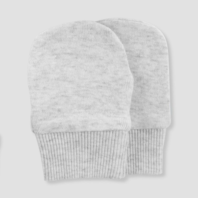 Carter&#39;s Just One You&#174; Baby 6pk Hat and Mitten Set - White/Gray, 4 of 6