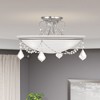 Livex Lighting Chesterfield/Pennington 3 - Light Semi-Flush Mount in  Brushed Nickel - 4 of 4