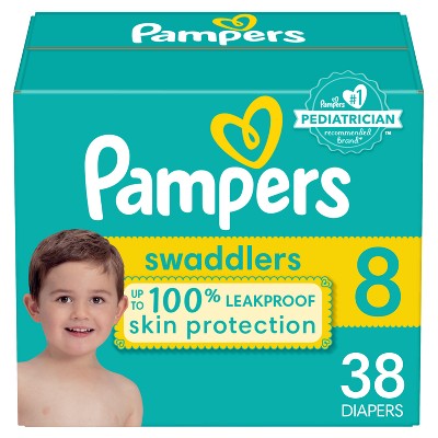 Image of Pampers Swaddlers Active Baby Disposable Diapers Super Pack - Size 8 - 38ct