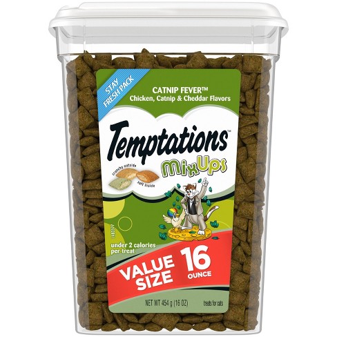 Temptations Mixups Chicken, Catnip And Cheese Flavor Crunchy Adult Cat ...
