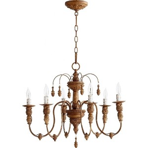 Quorum Lighting Salento 6-Light Chandelier, French Umber, 25 Width, 20 Height - 1 of 1