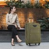 3-Piece Softside Luggage Set,Carry On Suitcase,Medium and Large Expandable Suitcases with Spinner Wheels and TSA Lock (20"/24"/28")–Cuddlewood - 2 of 4