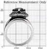 Slickblue Stainless Steel Ring, Men's Ring, Synthetic Glass Montana, Military Style, US Marines, Sizes 7-14 - 2 of 4