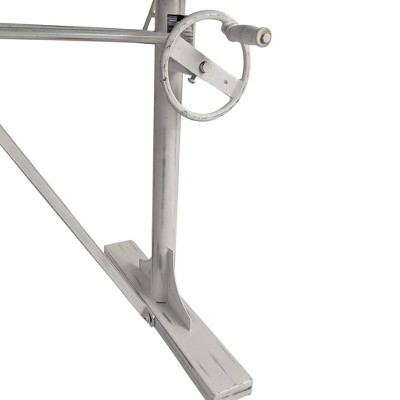 Whitewash Mango Wood Adjustable Height Standing Desk