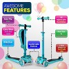 Hurtle ScootKid 3-Wheel Toddler Toy Scooter with LED Lights, Ages 1+, Fold-Out Seat - 2 of 4