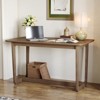 Famapy Classic Utility Rubber Wood Desk with Spacious Surface,Rustic Farmhouse Style Table,Versatile Home Table,Durable for Living Room/Study/Bedroom - 3 of 4