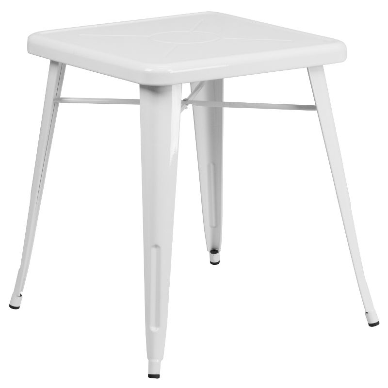Flash Furniture Commercial Grade 23.75" Square Metal Indoor-Outdoor Table, 1 of 2