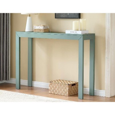 Kings Brand Furniture Russel Console Table – Slim, minimalist table for entryways, hallways, or behind the couch