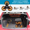 Stair Climbing Dolly 440 LBS, Climbing Hand Trucks with 6 Wheels & Telescoping Handle, 2 in 1 Folding Stair Dolly for Stairs - 3 of 4