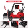 Remote-Control 12V Forklift Ride-On Truck w/ Lifting Fork, Pallet & Play Tent - Electric Car for Toddlers & Kids - 4 of 4
