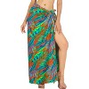 HAPPY BAY Women's Summer Beachwear Sarong Bikini Wraps Swim Cover Up Wrap Bathing suit Swimwear Swimsuit Beach for Women One Size Multicolored, Leaf - 2 of 4
