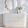 SinCiDo 9 Drawer Fluted Dresser, 55" Wide Wood Chest of Drawers with Deep Storage, Modern Storage Organizer for Bedroom, Living Room - 4 of 4