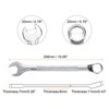 Unique Bargains CR-V Steel Nickel Plated Metric 12-Point Box End Combination Wrench - 2 of 4