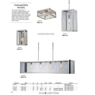 Bronze and Glass 2-Light Flush Mount Ceiling Fixture