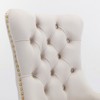 Racxily Velvet Dining Chairs Set of 2,  w/ Chrome Stainless Steel Plating Legs, Nailhead Trim, Button Tufted Parsons Dining Room Chair - 4 of 4