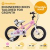 RoyalBaby Freestyle Children Kids Bicycle w/Handbrake, Training Wheels, and Water Bottle, for Boys and Girls Ages 3-10 - 2 of 4