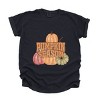 Pumpkin Season Stacked Distressed - Women's Garment Dyed Graphic T-Shirt - 2 of 4