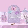 Big Dot of Happiness Beautiful Butterfly - How Many Candies Floral Baby Shower or Birthday Party Game - 1 Stand and 40 Cards - Candy Guessing Game - image 2 of 4