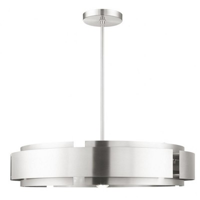 Livex Lighting Varick 7 - Light Pendant in  Brushed Nickel