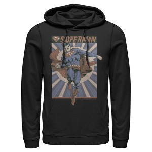 Men's Superman Classic Hero Pose Pull Over Hoodie - 1 of 3