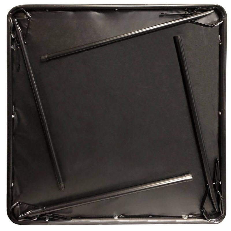 34" x 34" Folding Table Black - Plastic Dev Group, 4 of 6
