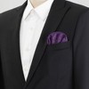 Allegra K Men's Pre-folded Pocket Squares Polka Dots Round Shaped Suit Handkerchiefs - 4 of 4