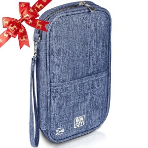 Generic Travel Document Organizer with RFID, Family Passport Holder - 1 of 4