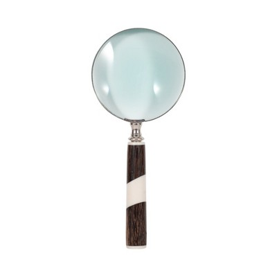 Sagebrook Home Decorative Magnifying Glass - Contemporary Ornate Magnifying Glass Decor
