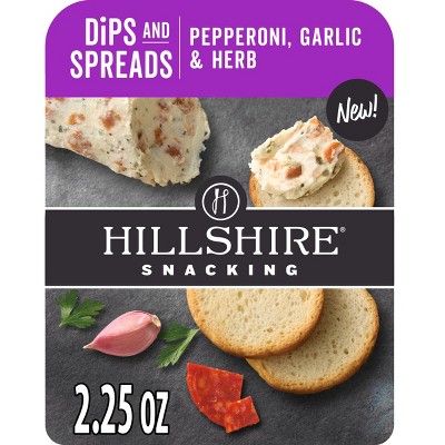 Hillshire Farms Pepperoni, Garlic & Herb Dip with Toasted Rounds - 2.25oz