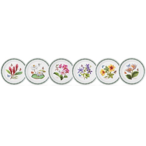 Portmeirion Exotic Botanic Garden Salad Plates, Set of 6, Fine Earthenware, Made in England - Assorted Motifs,8.5 Inch - image 1 of 4