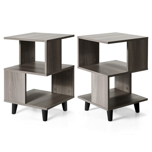Costway Tall End Table Coffee Stand Night Side Nightstand Accent Furniture  : Target