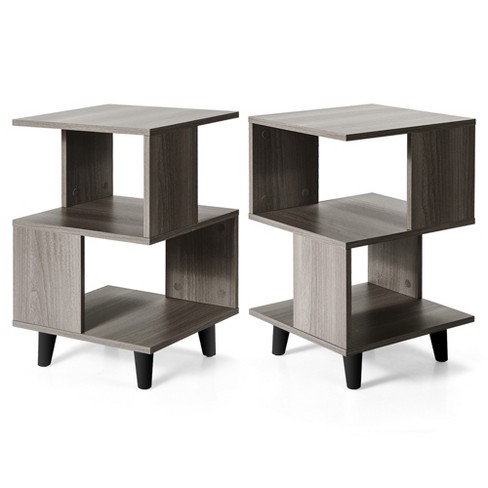 Grey on sale nightstand target