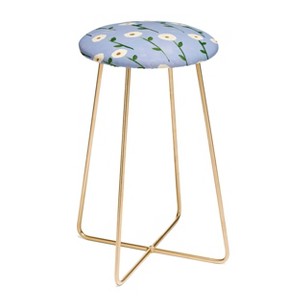 Reves et Histoires Cute Little Flowers Counter Height Barstool - Deny Designs - 1 of 2
