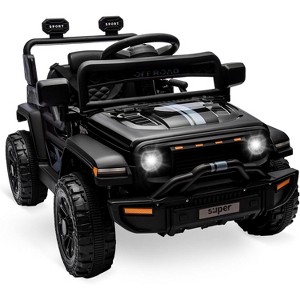 Ride On Truck for Kids, 12V Battery Powered Toy Car with Remote Control, Spring Suspension, LED Headlight and Music, for Girls Boys - 1 of 4