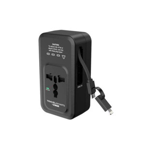 Travel Smart Does-It-All Adapter with Cables & USB-A & C Ports - 1 of 4