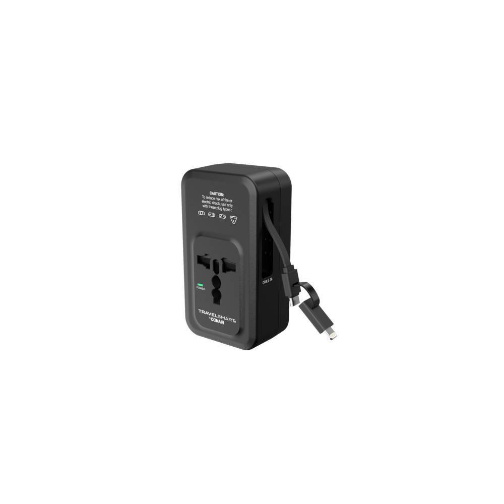 Photos - Charger Travel Smart Does-It-All Adapter with Cables & USB-A & C Ports