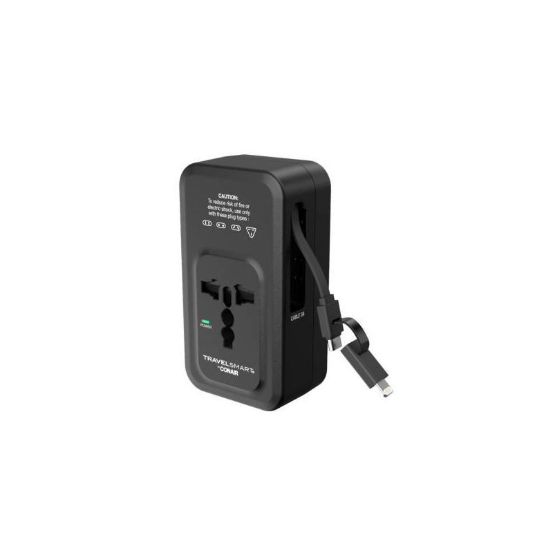 Travel Smart Does-It-All Adapter with Cables &#38; USB-A &#38; C Ports, 1 of 11