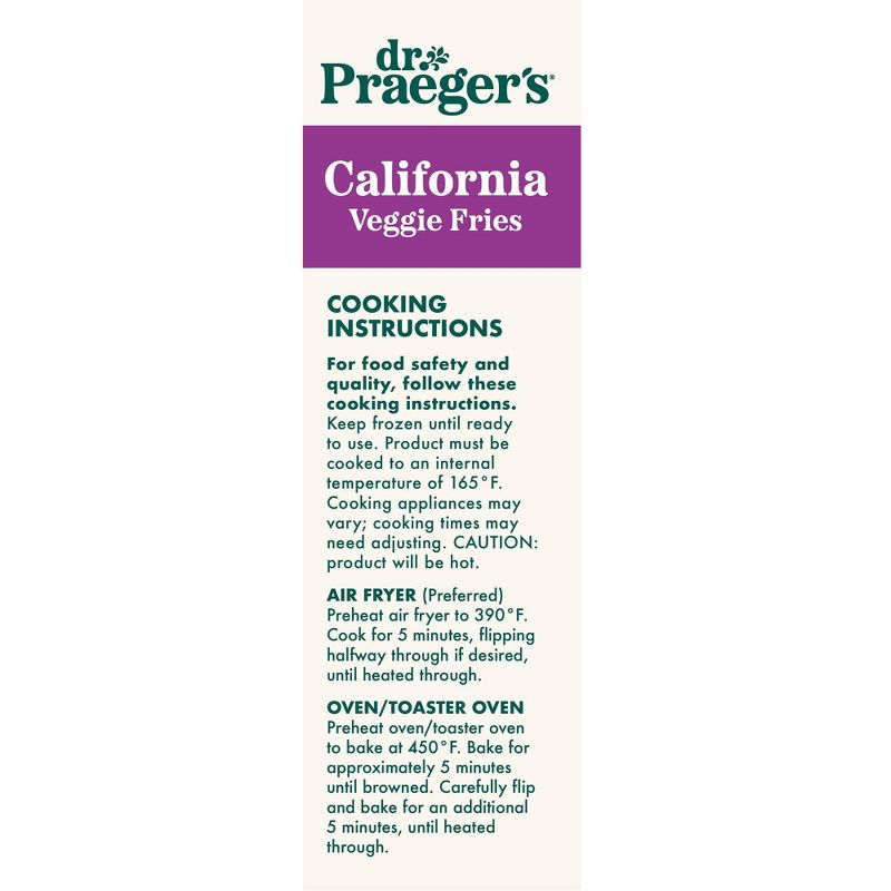 Dr. Praeger&#39;s Frozen Gluten Free Vegan California Veggie Fries - 8oz, 4 of 5