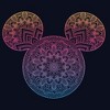 Girl's Disney Mickey Mouse Mandala Silhouette T-Shirt - 2 of 4