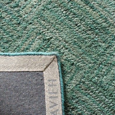 Nantucket Green and Multicolor Hand-Tufted Cotton Square Area Rug
