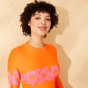 Women's Hibiscus Graphic Print Swim Rash Guard - Wild Fable™ Orange/Pink - 3 of 4