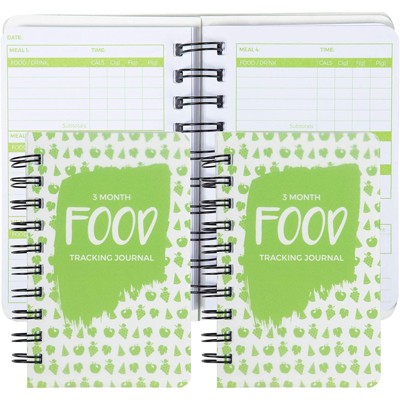 3 Pack 90 Day Meal Tracker Pocket Food Journal for Diet, Calorie Counting, Weight Loss, 5 X 3.5 inches