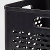Storage Crate Black - Brightroom™: Stackable Polypropylene Utility Bin with Built-In Handles, 27L Capacity - 3 of 4